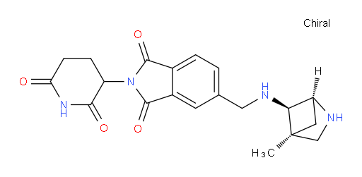 2-(2,6-dioxopiperidin-3-yl)-5-((((1S,4S,5R)-4-methyl-2-azabicyclo[2.1.1]hexan-5-yl)amino)methyl)isoindoline-1,3-dione