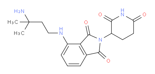 4-((3-amino-3-methylbutyl)amino)-2-(2,6-dioxopiperidin-3-yl)isoindoline-1,3-dione