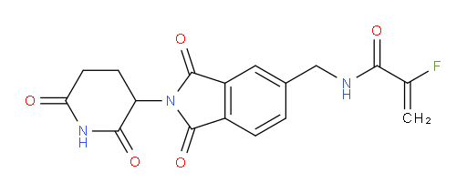 N-((2-(2,6-dioxopiperidin-3-yl)-1,3-dioxoisoindolin-5-yl)methyl)-2-fluoroacrylamide