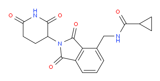 N-((2-(2,6-dioxopiperidin-3-yl)-1,3-dioxoisoindolin-4-yl)methyl)cyclopropanecarboxamide