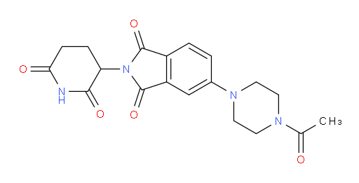 5-(4-acetylpiperazin-1-yl)-2-(2,6-dioxopiperidin-3-yl)isoindoline-1,3-dione
