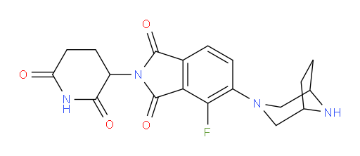 5-(3,8-diazabicyclo[3.2.1]octan-3-yl)-2-(2,6-dioxopiperidin-3-yl)-4-fluoroisoindoline-1,3-dione