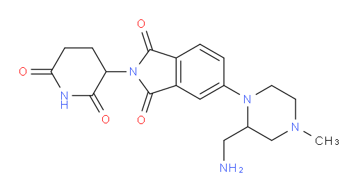 5-(2-(aminomethyl)-4-methylpiperazin-1-yl)-2-(2,6-dioxopiperidin-3-yl)isoindoline-1,3-dione