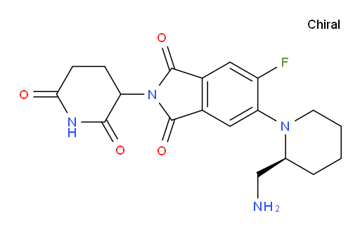 5-((S)-2-(aminomethyl)piperidin-1-yl)-2-(2,6-dioxopiperidin-3-yl)-6-fluoroisoindoline-1,3-dione