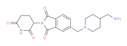 5-((4-(aminomethyl)piperidin-1-yl)methyl)-2-(2,6-dioxopiperidin-3-yl)isoindoline-1,3-dione