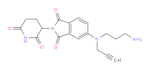 5-((3-aminopropyl)(prop-2-yn-1-yl)amino)-2-(2,6-dioxopiperidin-3-yl)isoindoline-1,3-dione