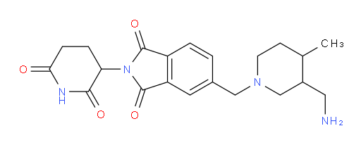 5-((3-(aminomethyl)-4-methylpiperidin-1-yl)methyl)-2-(2,6-dioxopiperidin-3-yl)isoindoline-1,3-dione
