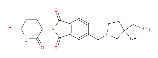 5-((3-(aminomethyl)-3-methylpyrrolidin-1-yl)methyl)-2-(2,6-dioxopiperidin-3-yl)isoindoline-1,3-dione