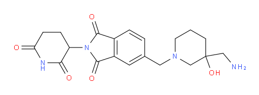 5-((3-(aminomethyl)-3-hydroxypiperidin-1-yl)methyl)-2-(2,6-dioxopiperidin-3-yl)isoindoline-1,3-dione