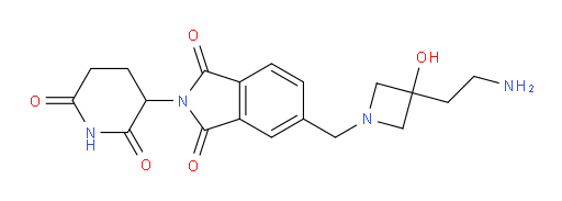5-((3-(2-aminoethyl)-3-hydroxyazetidin-1-yl)methyl)-2-(2,6-dioxopiperidin-3-yl)isoindoline-1,3-dione