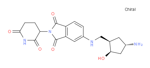 5-((((1R,2R,4S)-4-amino-2-hydroxycyclopentyl)methyl)amino)-2-(2,6-dioxopiperidin-3-yl)isoindoline-1,3-dione