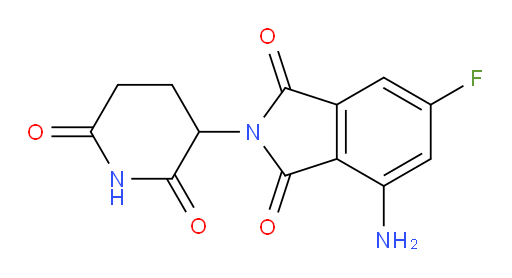 4-amino-2-(2,6-dioxopiperidin-3-yl)-6-fluoroisoindoline-1,3-dione