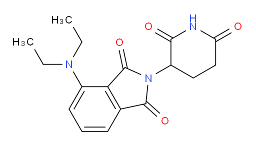 4-(diethylamino)-2-(2,6-dioxopiperidin-3-yl)isoindoline-1,3-dione