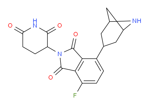4-(6-azabicyclo[3.1.1]heptan-3-yl)-2-(2,6-dioxopiperidin-3-yl)-7-fluoroisoindoline-1,3-dione