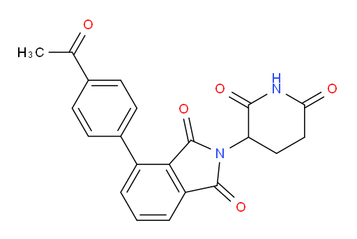 4-(4-acetylphenyl)-2-(2,6-dioxopiperidin-3-yl)isoindoline-1,3-dione