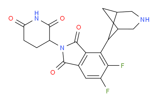 4-(3-azabicyclo[3.1.1]heptan-6-yl)-2-(2,6-dioxopiperidin-3-yl)-5,6-difluoroisoindoline-1,3-dione