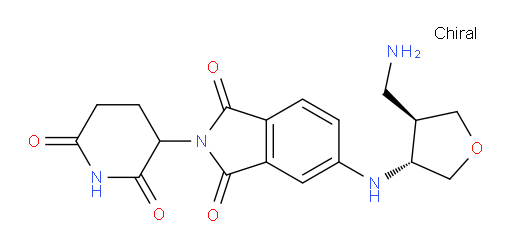 5-(((3R,4R)-4-(aminomethyl)tetrahydrofuran-3-yl)amino)-2-(2,6-dioxopiperidin-3-yl)isoindoline-1,3-dione