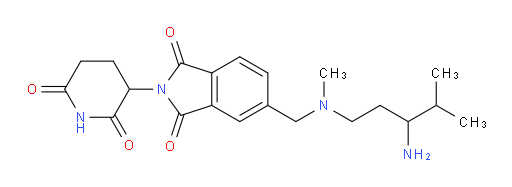 5-(((3-amino-4-methylpentyl)(methyl)amino)methyl)-2-(2,6-dioxopiperidin-3-yl)isoindoline-1,3-dione