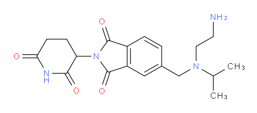 5-(((2-aminoethyl)(isopropyl)amino)methyl)-2-(2,6-dioxopiperidin-3-yl)isoindoline-1,3-dione