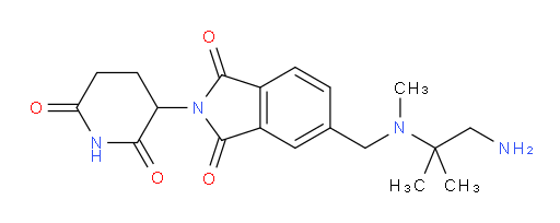 5-(((1-amino-2-methylpropan-2-yl)(methyl)amino)methyl)-2-(2,6-dioxopiperidin-3-yl)isoindoline-1,3-dione