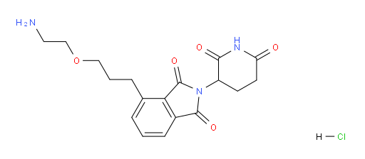4-(3-(2-aminoethoxy)propyl)-2-(2,6-dioxopiperidin-3-yl)isoindoline-1,3-dione hydrochloride