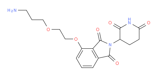 4-(2-(3-aminopropoxy)ethoxy)-2-(2,6-dioxopiperidin-3-yl)isoindoline-1,3-dione