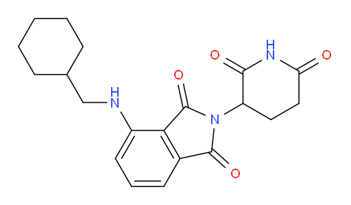 4-((cyclohexylmethyl)amino)-2-(2,6-dioxopiperidin-3-yl)isoindoline-1,3-dione