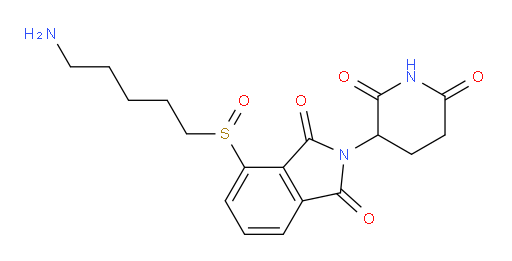 4-((5-aminopentyl)sulfinyl)-2-(2,6-dioxopiperidin-3-yl)isoindoline-1,3-dione
