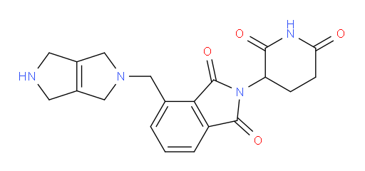 4-((5,6-dihydropyrrolo[3,4-c]pyrrol-2(1H,3H,4H)-yl)methyl)-2-(2,6-dioxopiperidin-3-yl)isoindoline-1,3-dione
