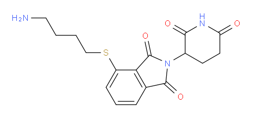 4-((4-aminobutyl)thio)-2-(2,6-dioxopiperidin-3-yl)isoindoline-1,3-dione