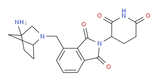 4-((4-amino-2-azabicyclo[2.2.1]heptan-2-yl)methyl)-2-(2,6-dioxopiperidin-3-yl)isoindoline-1,3-dione