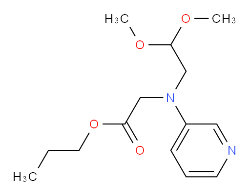 propyl 2-((2,2-dimethoxyethyl)(pyridin-3-yl)amino)acetate