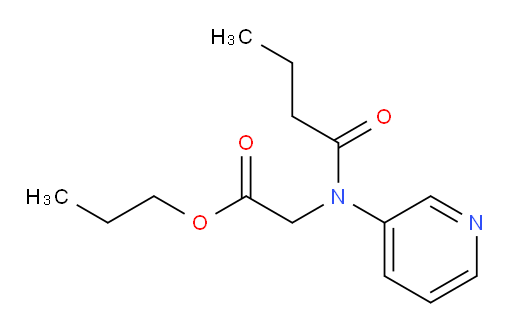 propyl 2-(N-(pyridin-3-yl)butyramido)acetate