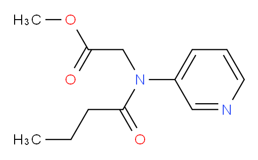 methyl 2-(N-(pyridin-3-yl)butyramido)acetate