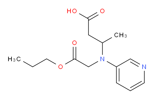 3-((2-oxo-2-propoxyethyl)(pyridin-3-yl)amino)butanoic acid