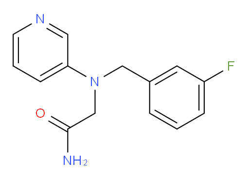2-((3-fluorobenzyl)(pyridin-3-yl)amino)acetamide