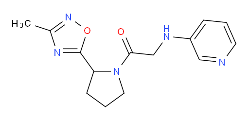 1-(2-(3-methyl-1,2,4-oxadiazol-5-yl)pyrrolidin-1-yl)-2-(pyridin-3-ylamino)ethanone