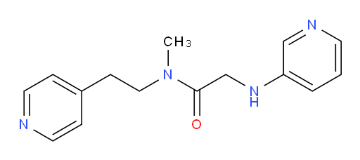 N-methyl-2-(pyridin-3-ylamino)-N-(2-(pyridin-4-yl)ethyl)acetamide