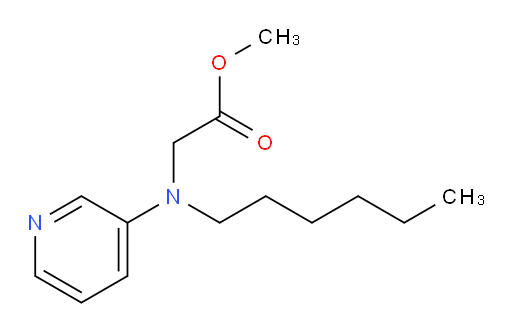 methyl 2-(hexyl(pyridin-3-yl)amino)acetate