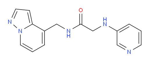N-(pyrazolo[1,5-a]pyridin-4-ylmethyl)-2-(pyridin-3-ylamino)acetamide