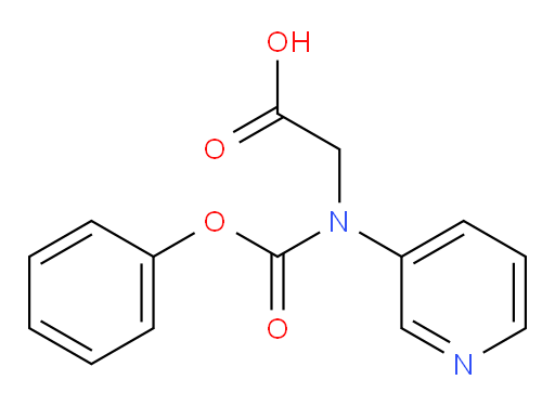 2-((phenoxycarbonyl)(pyridin-3-yl)amino)acetic acid