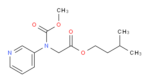 isopentyl 2-((methoxycarbonyl)(pyridin-3-yl)amino)acetate