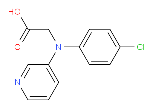 2-((4-chlorophenyl)(pyridin-3-yl)amino)acetic acid