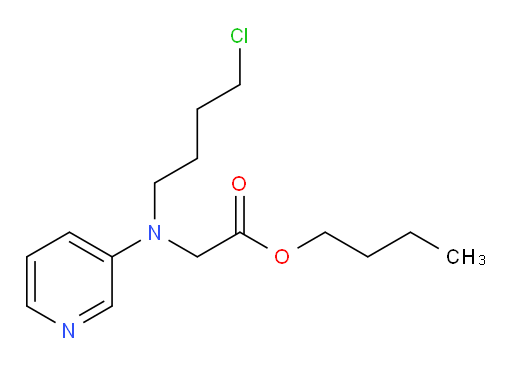 butyl 2-((4-chlorobutyl)(pyridin-3-yl)amino)acetate