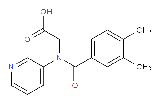 2-(3,4-dimethyl-N-(pyridin-3-yl)benzamido)acetic acid