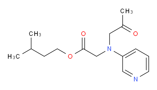isopentyl 2-((2-oxopropyl)(pyridin-3-yl)amino)acetate