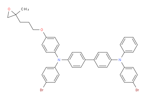 N4,N4'-bis(4-bromophenyl)-N4-(4-(3-(2-methyloxiran-2-yl)propoxy)phenyl)-N4'-phenyl-[1,1'-biphenyl]-4,4'-diamine