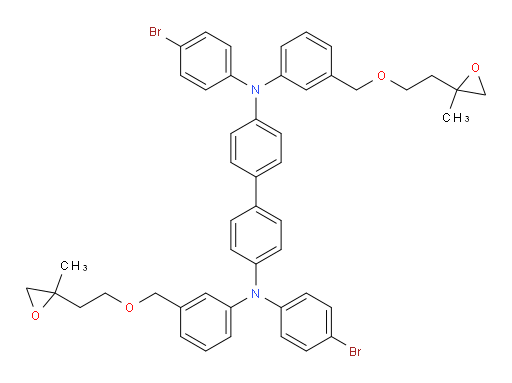 N4,N4'-bis(4-bromophenyl)-N4,N4'-bis(3-((2-(2-methyloxiran-2-yl)ethoxy)methyl)phenyl)-[1,1'-biphenyl]-4,4'-diamine