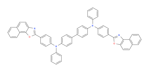 N4-(4-(naphtho[1,2-d]oxazol-2-yl)phenyl)-N4'-(4-(naphtho[2,1-d]oxazol-2-yl)phenyl)-N4,N4'-diphenyl-[1,1'-biphenyl]-4,4'-diamine