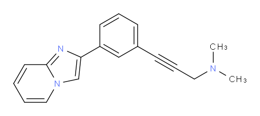 3-(3-(imidazo[1,2-a]pyridin-2-yl)phenyl)-N,N-dimethylprop-2-yn-1-amine